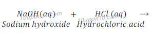 sodium hydroxide + hydrochloric acid 78