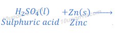 reaction of sulphuric acid with zinc119 
