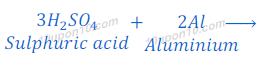 reaction of sulphuric acid with aluminium123 