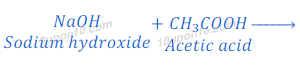 reaction between sodium hydroxide and acetic acid 146