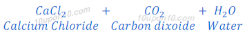  calcium carbonate + hydrochloric acid 20