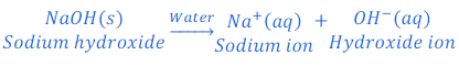  dissociation of sodium hydroxide in water 66