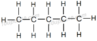 structural formula of pentane