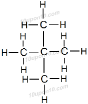 structural formula of neopentane