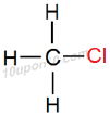 structural formula of chloromethane