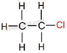 structural formula of chloroethane