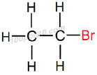 structural formula of bromoethane