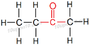 structural formula of butanone