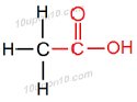 structural formula of ethanoic acid