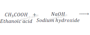 reaction of ethanoic acid and sodium hydroxide