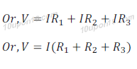 expression for resistors in series