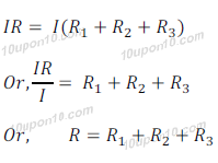 expression for resistors in series-1