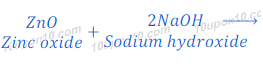 reaction of zinc oxide with sodium hydroxide