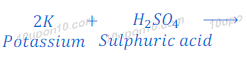 reaction of potassium with sulphuric acid