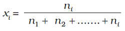 विलयन मोल अंश मोल फ्रैक्शन सूत्र1