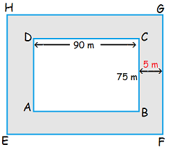 class 7th math Perimeter and area solution of एनसीईआरटी प्रश्नावली 11.4 Q1