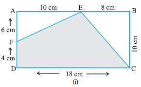 class 7th math Perimeter and area solution of एनसीईआरटी प्रश्नावली 11.4 Q10-i 