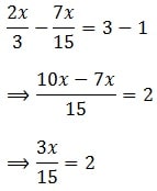 linear equation ncert math question 8c