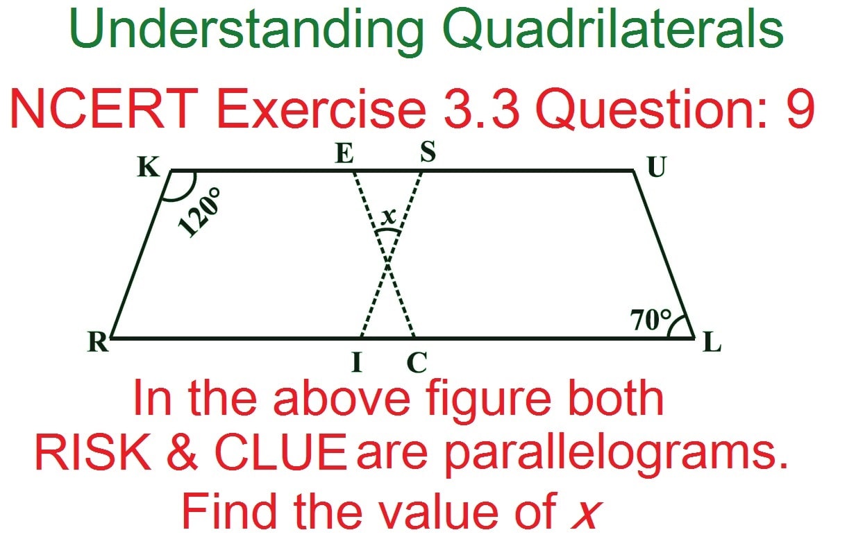 understanding quadrilaterals ncert exercise 3.3 question9