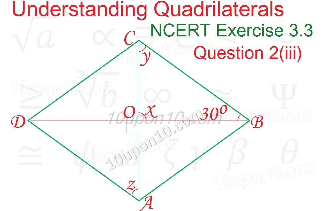 understanding quadrilaterals ncert exercise 3.3 question2-iii-answer