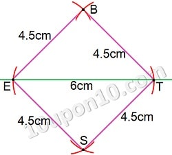  practical geometry ncert exercise 4.1 construction of quadrilateral-27