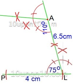  practical geometry ncert exercise 4.3 construction of quadrilateral-11