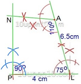  practical geometry ncert exercise 4.3 construction of quadrilateral-12