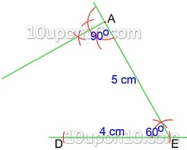  practical geometry ncert exercise 4.4 construction of quadrilateral-4