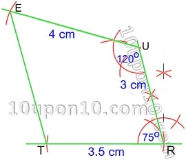  practical geometry ncert exercise 4.4 construction of quadrilateral-10