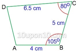  practical geometry ncert exercise 4.4 construction of quadrilateral-3a