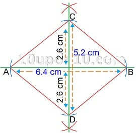  practical geometry ncert exercise 4.5 construction of quadrilateral-8