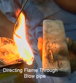 combustion and flame blowing of flame to heat class eight science