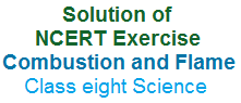 combustion and flame NCERT Exercise Solution