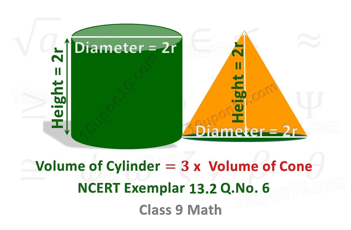 9 math surface areas and volumes ncert exemplar exercise 13.2 question2