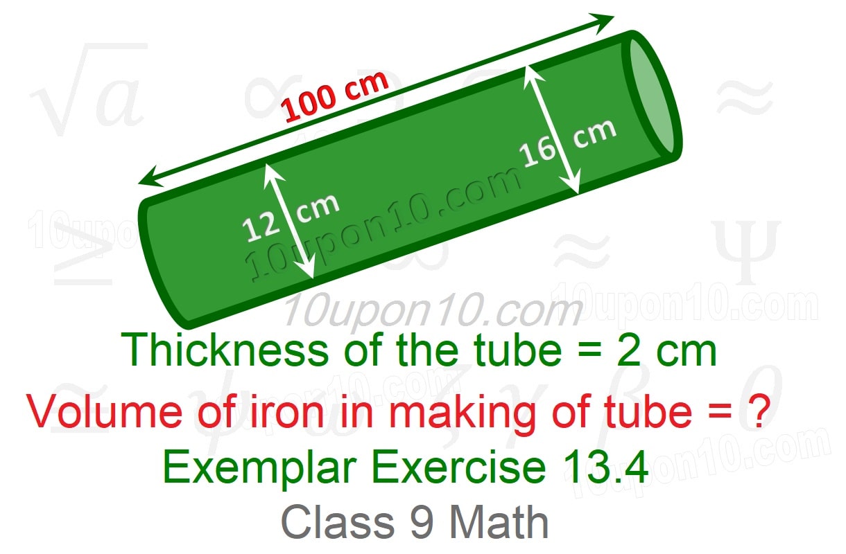 9 math surface areas and volumes ncert exemplar exercise 13.4 question1