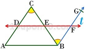 चतुर्भुज क्लास नौवीं गणित converse of mid-point प्रमेय प्रमाण