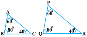 10 math1 त्रिभुज एनसीईआरटी प्रश्नावली 6.3