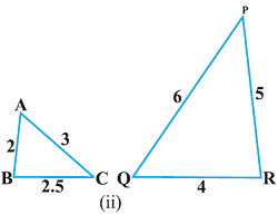 10 math2 त्रिभुज एनसीईआरटी प्रश्नावली 6.3