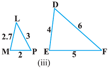 10 math-3 त्रिभुज एनसीईआरटी प्रश्नावली 6.3