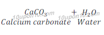  calcium hydroxide + carbon dioxide 106 