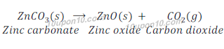 decomposition of zinc carbonate 114 