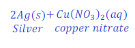  reaction of copper metal with the solution of silver nitrate1 