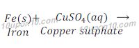 iron + copper sulphate 81