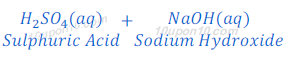 sulphuric acid + sodium hydroxide 1038