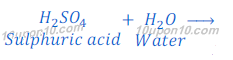 dissociation of sulphuric acid in water 62