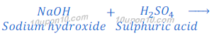 reaction of sodium hydroxide with sulphuric acid81