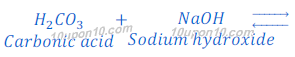 reaction of carbonic acid with sodium hydroxide 87