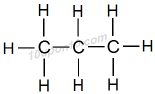 structural formula of propane