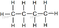 structural formula of butane