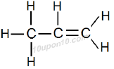 structural formula of propene
